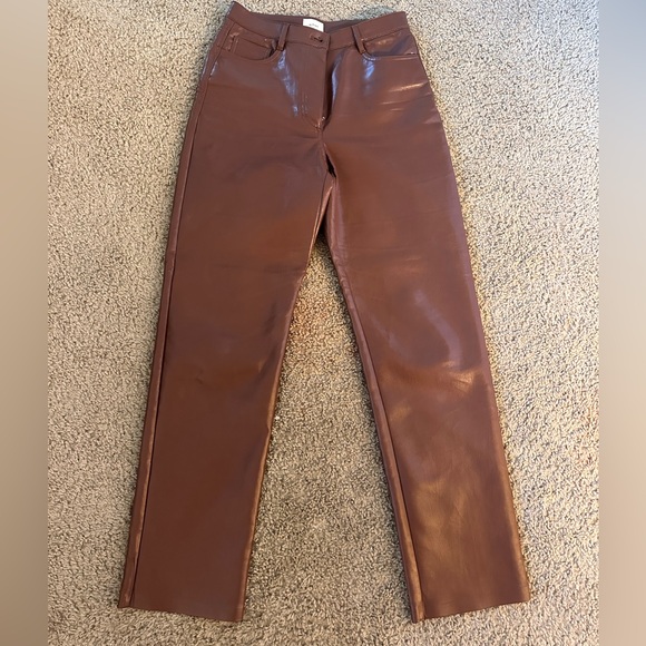 Aritzia Melina Pant in Cognac - Picture 6 of 7